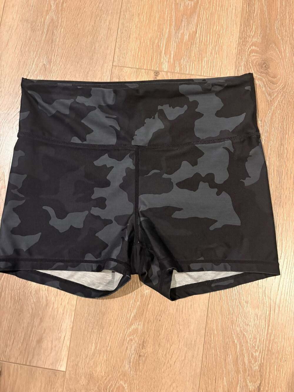 prAna Women's Athletic Camo Bike Shorts - Picture 1 of 3